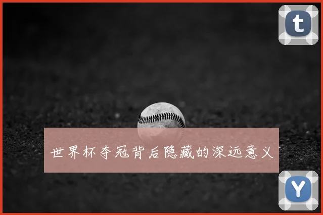 世界杯夺冠背后隐藏的深远意义