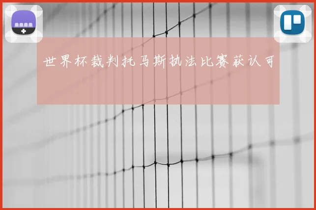 世界杯裁判托马斯执法比赛获认可